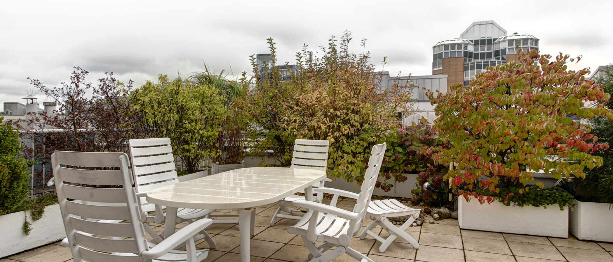 Apartamento com terraço no telhado München Arabellapark 02 Terraço 9024