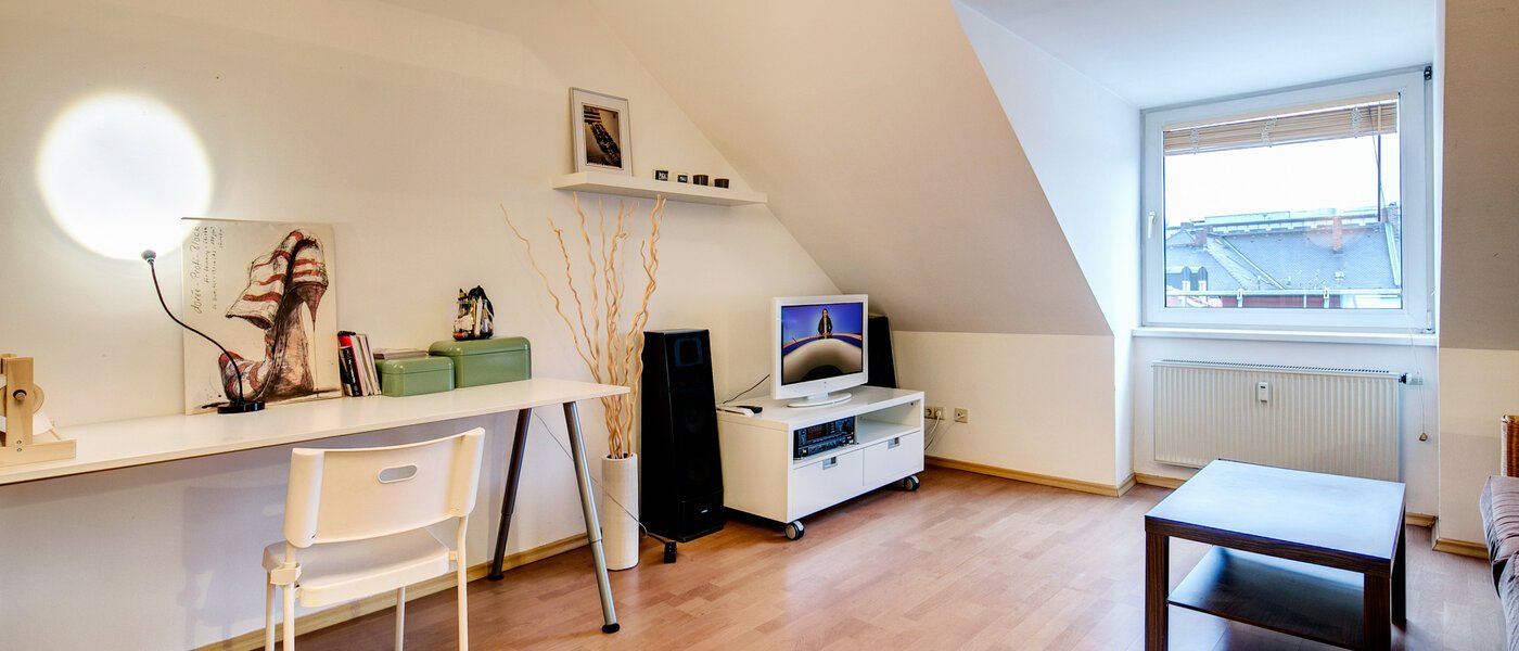 Podkrovní byt München Obergiesing 03 Living 9124