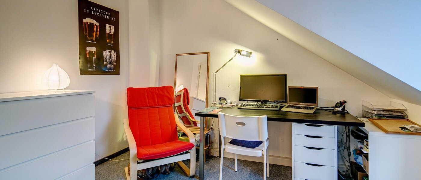 Podkrovní byt München Obergiesing 04 Spaní 9124