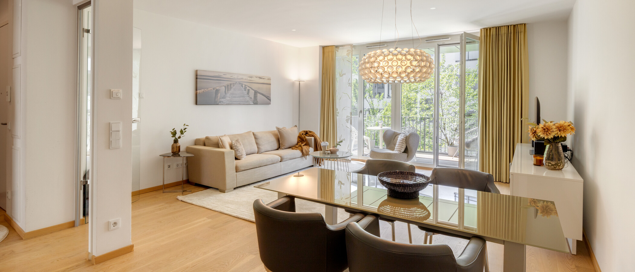 Flat München Maxvorstadt 04 Stue og oppholdsrom 9128