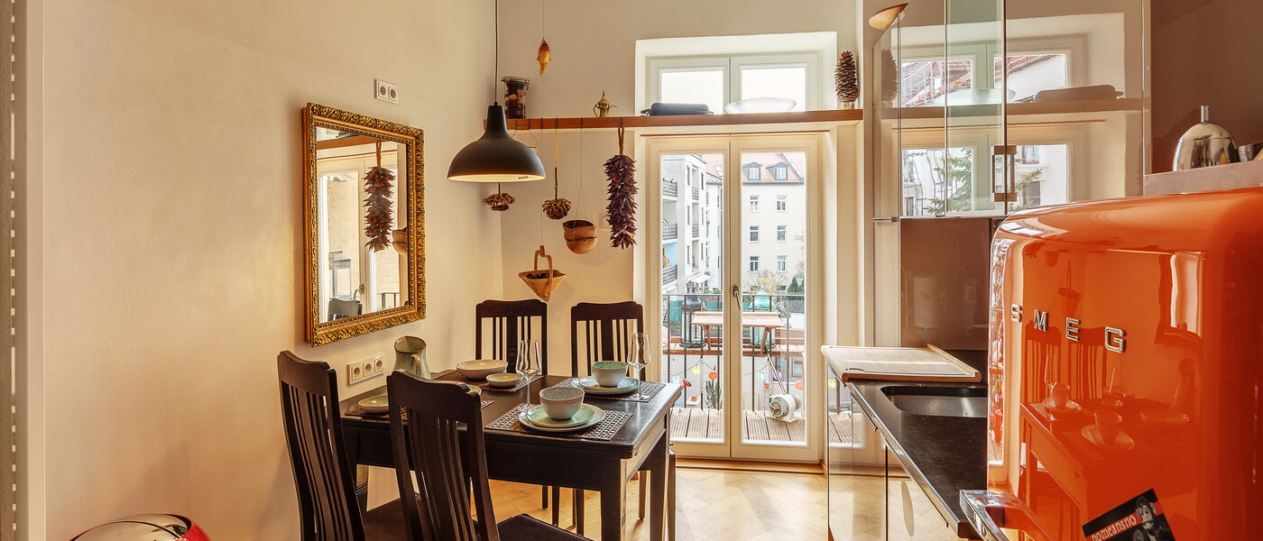 Düz München Maxvorstadt - Westen 01 Mutfak 9535