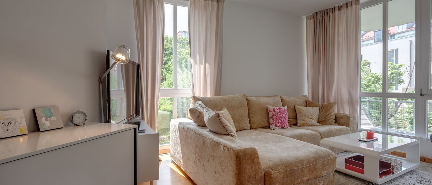 플랫 München Schwabing (links der Leopoldstraße) 02 거실 9548