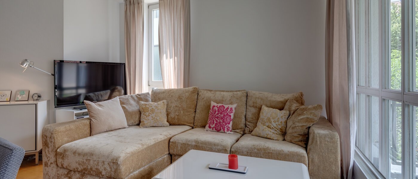 플랫 München Schwabing (links der Leopoldstraße) 03 거실 9548