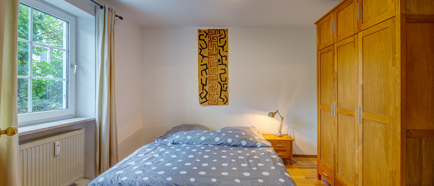 Ploché München Waldtrudering 01 Ložnice 9555