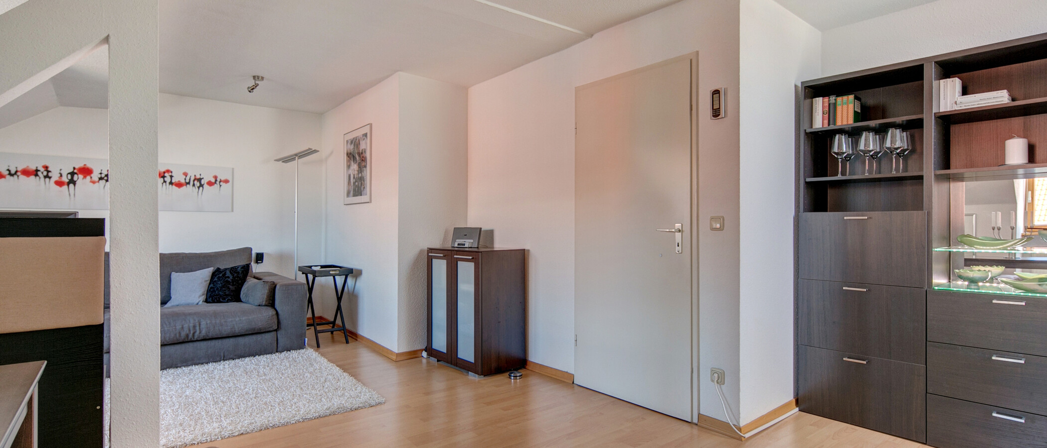 Tetőtéri lakás München Haidhausen 05 Élő 9579