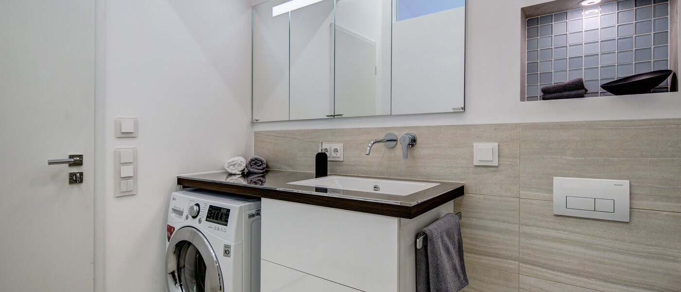 옥상 테라스 플랫 München Schwabing-Nord (zw. Belgrad- & Leopoldstraße) 04 욕실 9584