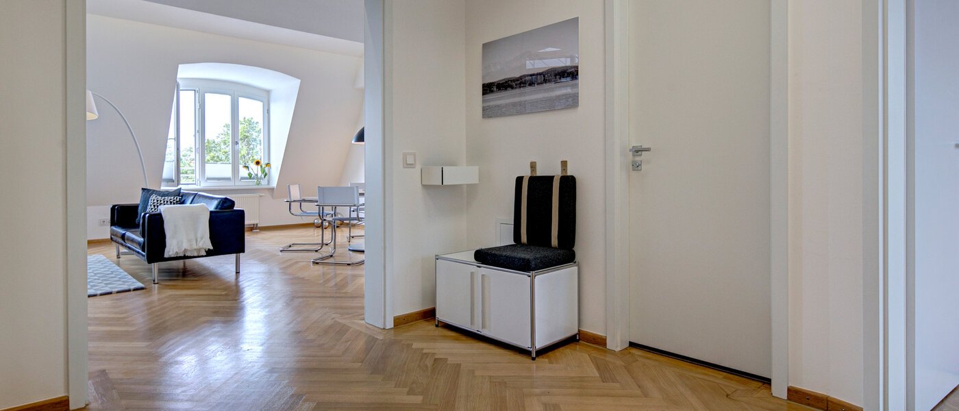 옥상 테라스 플랫 München Schwabing-Nord (zw. Belgrad- & Leopoldstraße) 01 복도/복도 9584