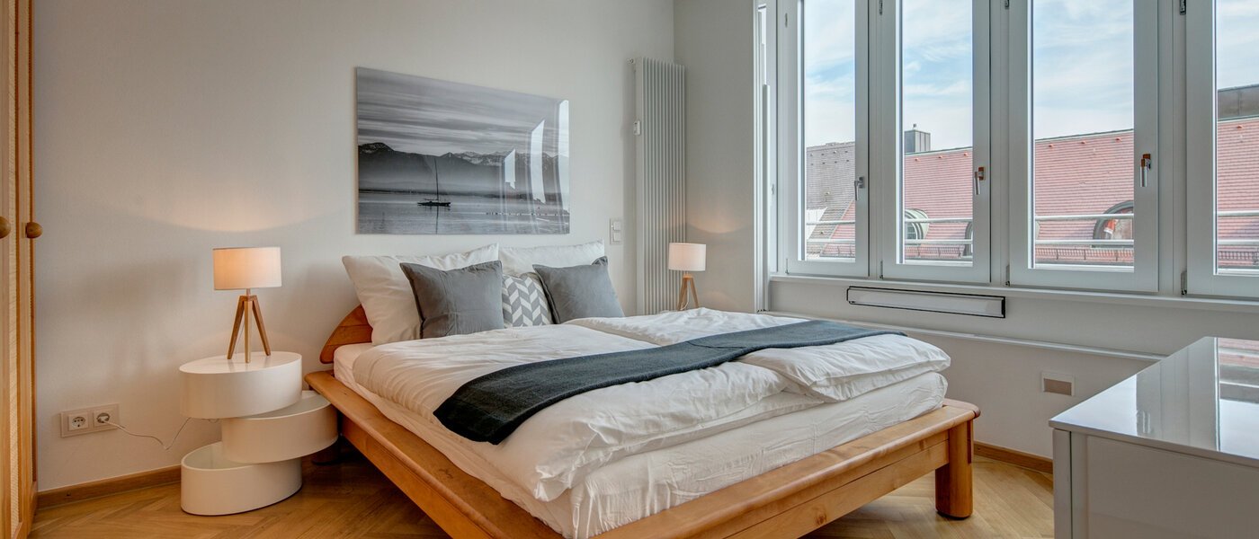 옥상 테라스 플랫 München Schwabing-Nord (zw. Belgrad- & Leopoldstraße) 01 수면 9584