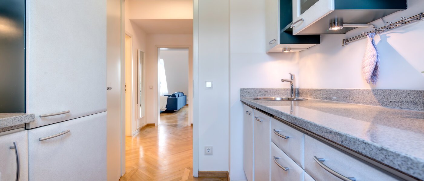 Byt so strešnou terasou München Schwabing 02 Kuchyňa 9602