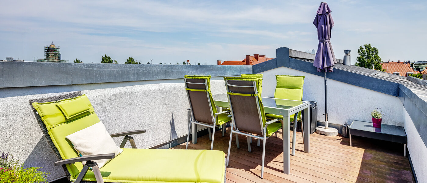 Byt so strešnou terasou München Schwabing 03 Strešná terasa 9602