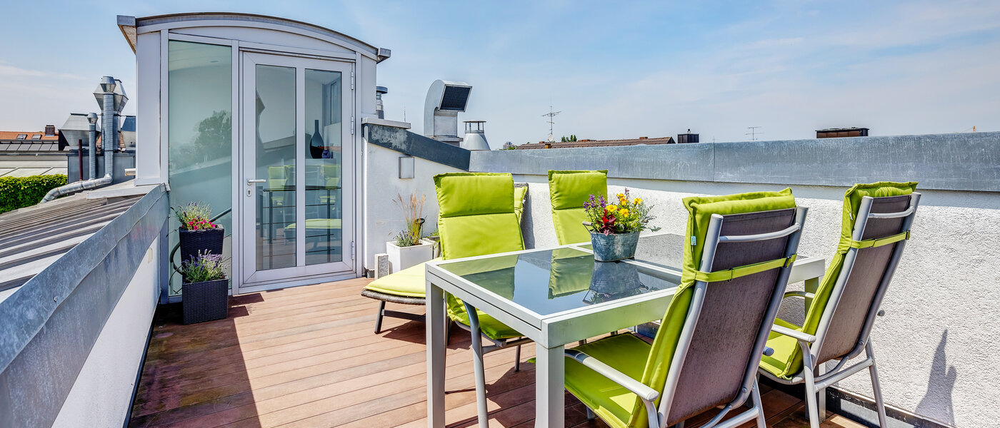 Byt so strešnou terasou München Schwabing 04 Strešná terasa 9602