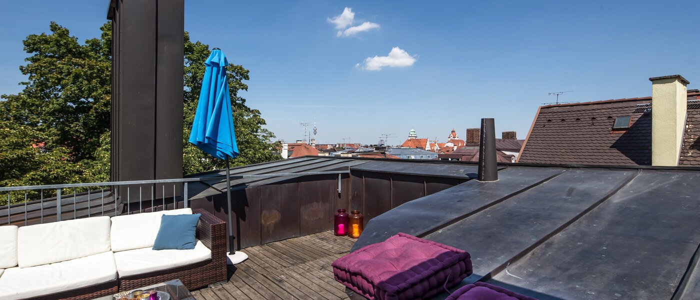 Byt so strešnou terasou München Maxvorstadt - Universitätsviertel 03 Terasa 9606