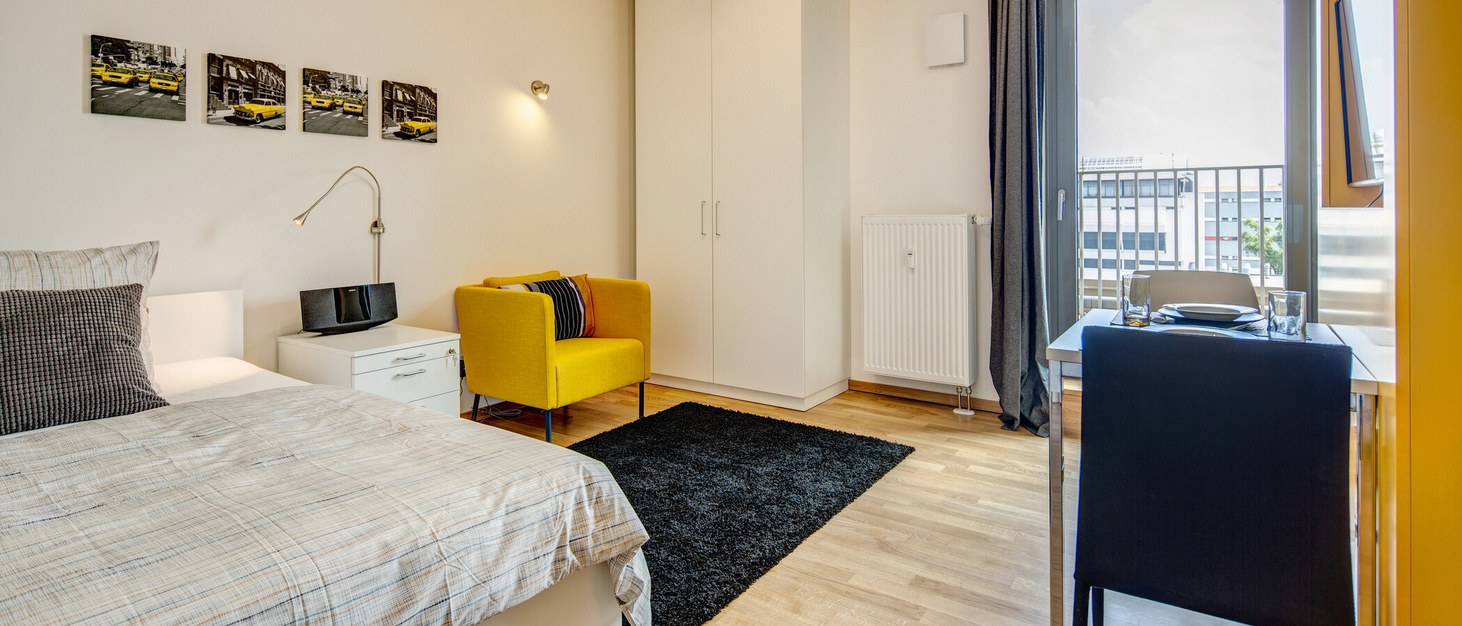 Podkrovní byt München Giesing 01 Living 9613