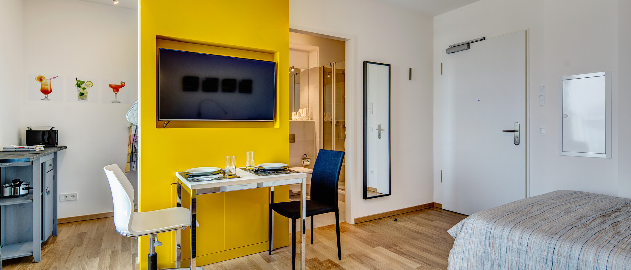 Podkrovní byt München Giesing 03 Living 9613