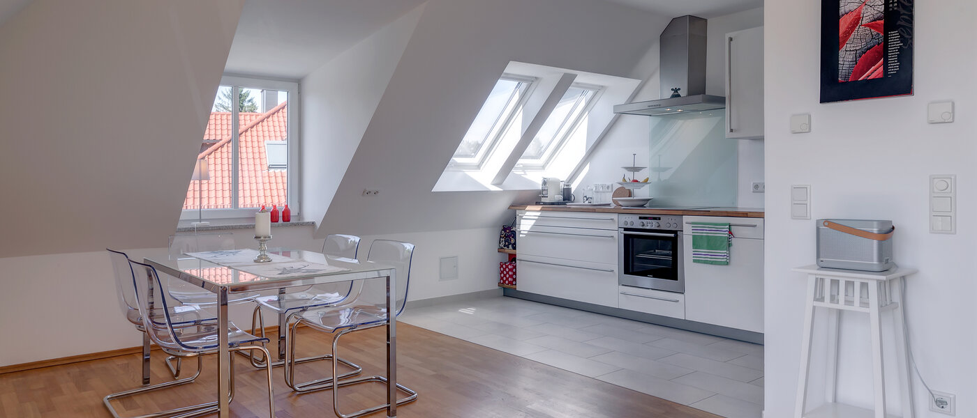 Byt so strešnou terasou München Obermenzing 05 Living 9637