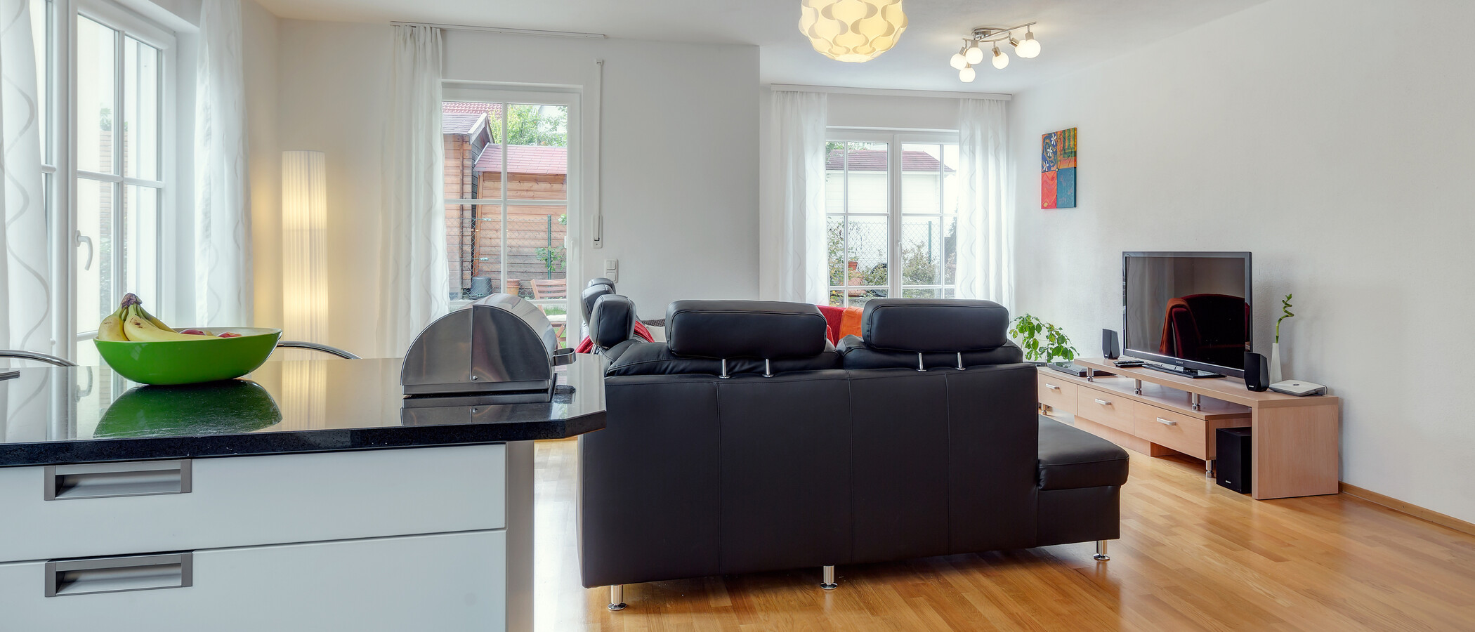 Zahradní byt München Forstenried 02 Living 9703