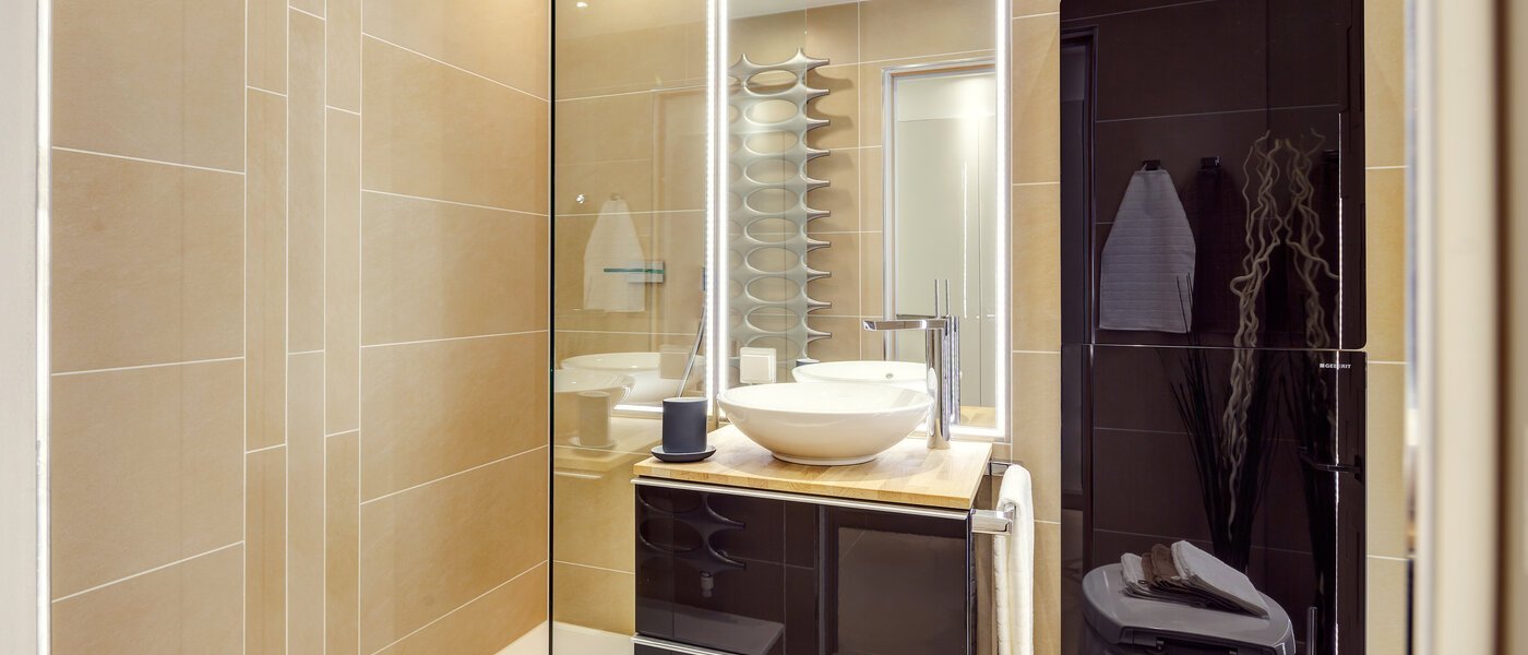 Плоский München Neuhausen 04 Ванна кімната 9737