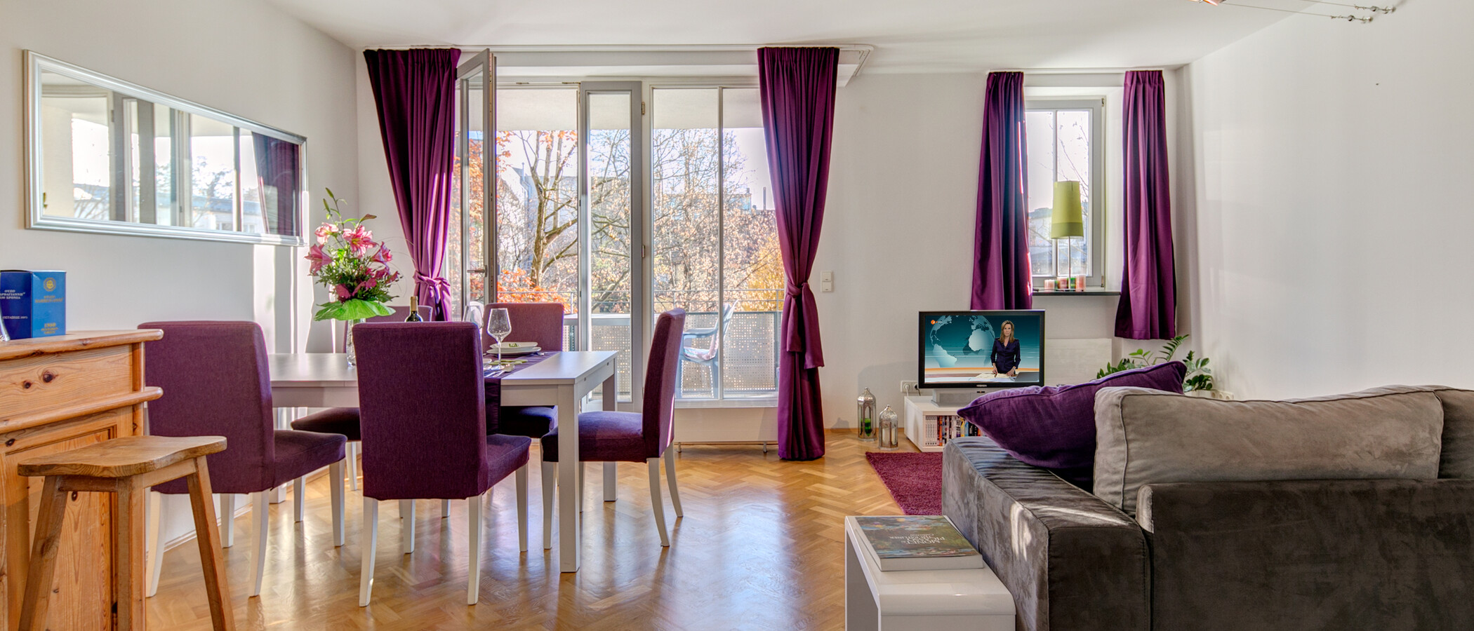 Плосък München Haidhausen 02 Living 9754