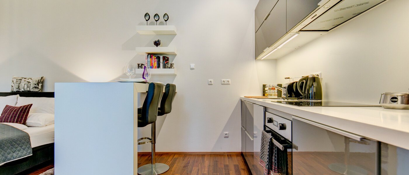 Плоский München Ludwigsvorstadt 01 Кухня 9771