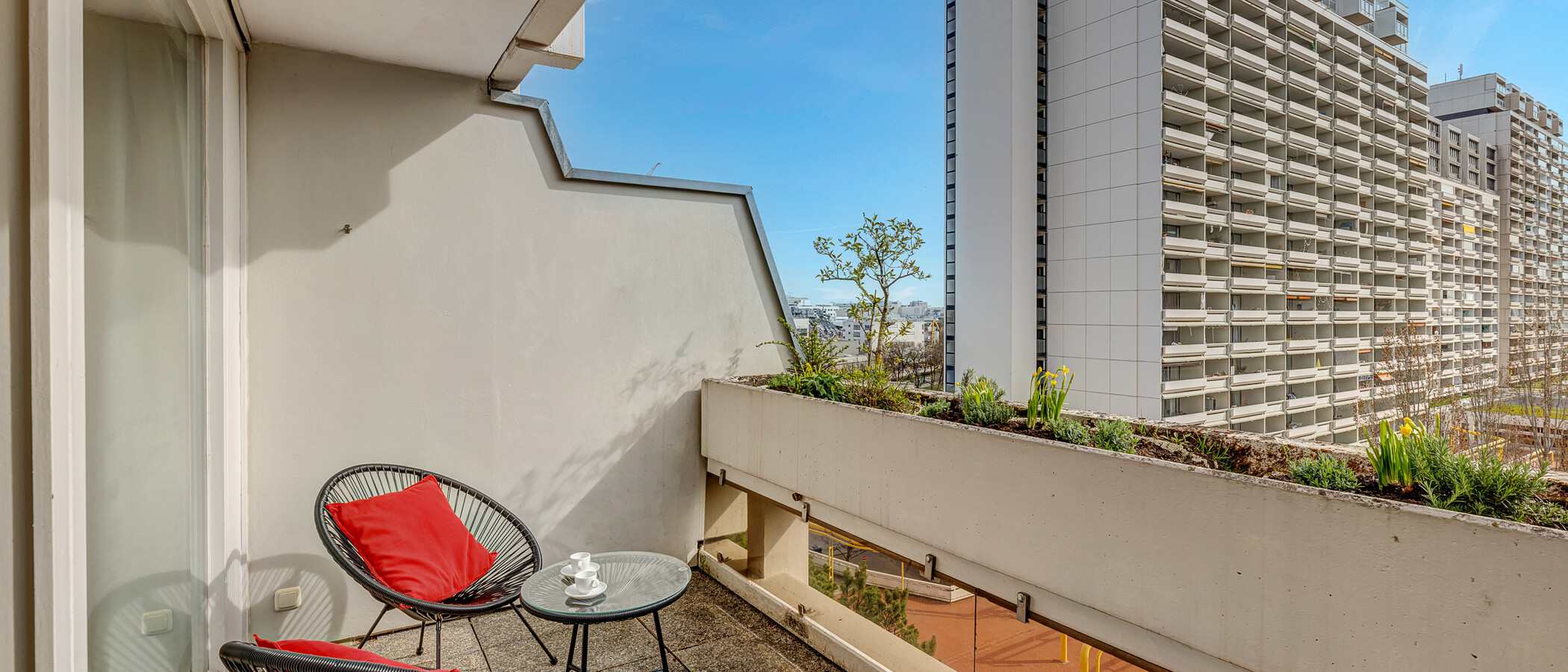 Flat München Olympiadorf 01 Balkong 9781