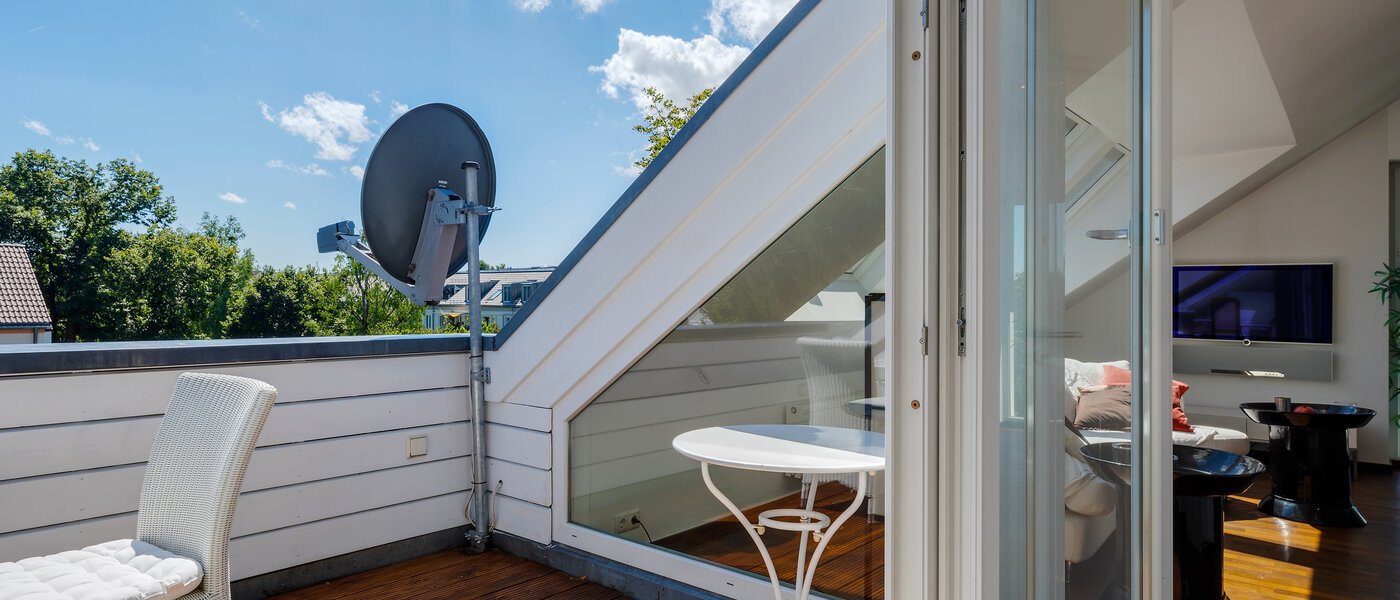 Apartamento com terraço no telhado München Untermenzing 03 Terraço no telhado 9794