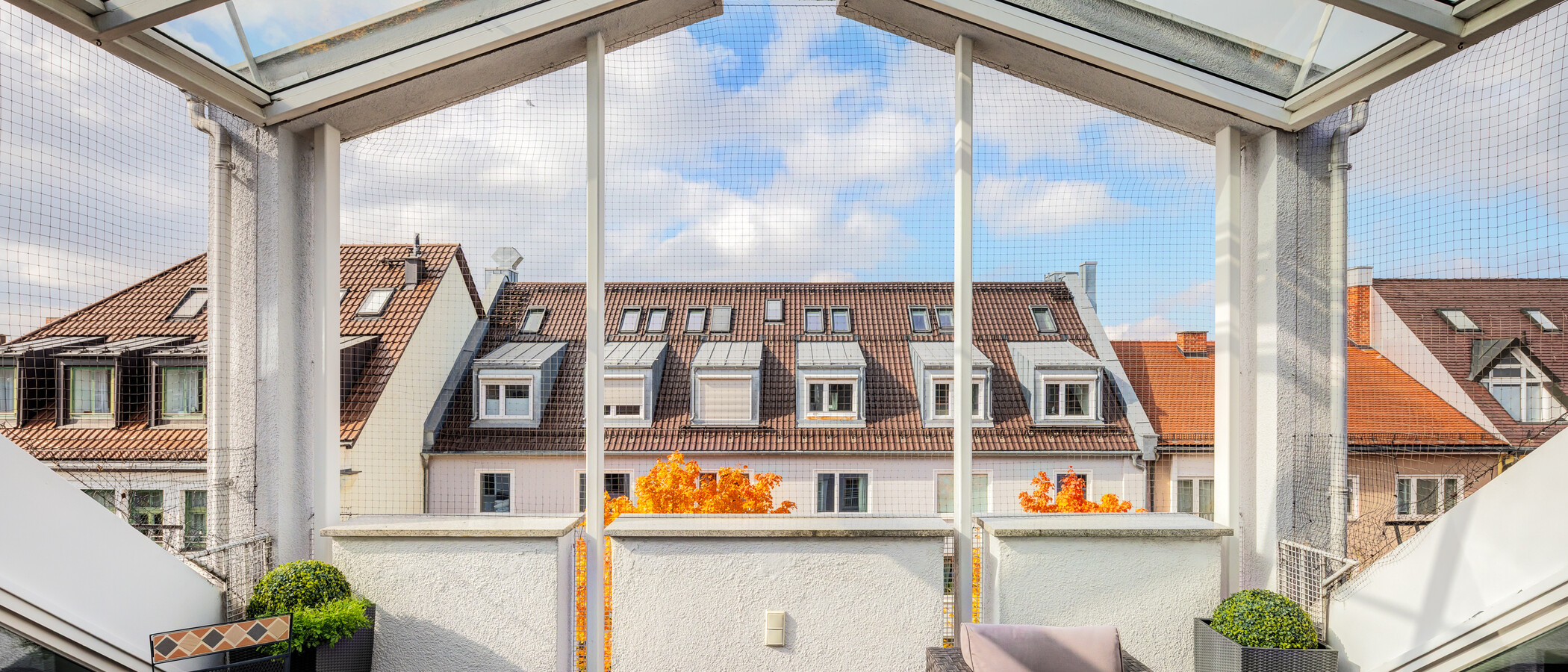 Mezonetový byt s galerií München Maxvorstadt - Museumsviertel 02 Střešní terasa 9925