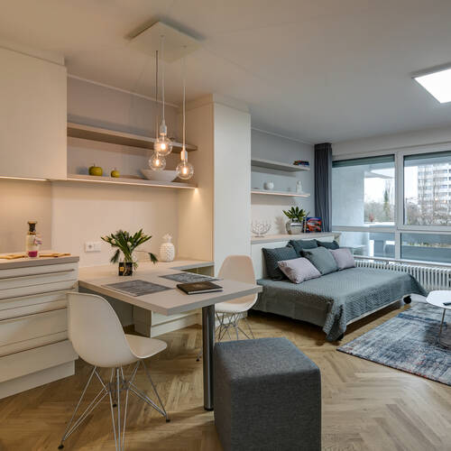 Düz ile 1 Oda | Münih-Schwabing | 10867