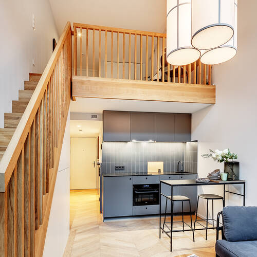 Mezonetový byt s galerií s 1.5 Pokoje | Mnichov-Herzogpark | 12618