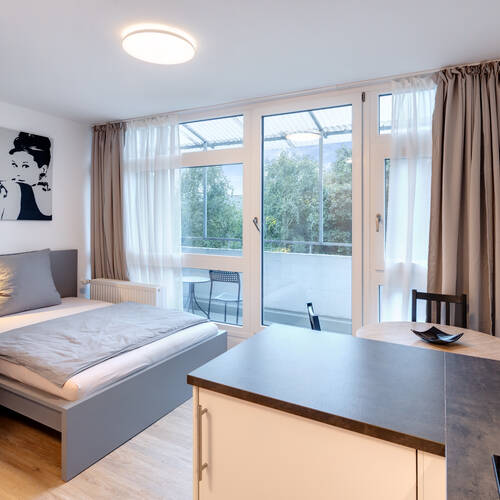 Düz ile 1 Oda | Münih-Ramersdorf | 14595