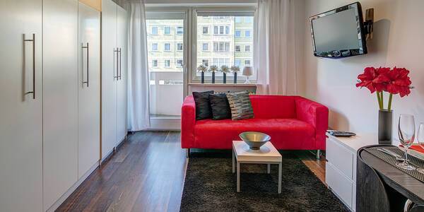 Düz ile 1 Oda | Münih-Schwabing | 5398