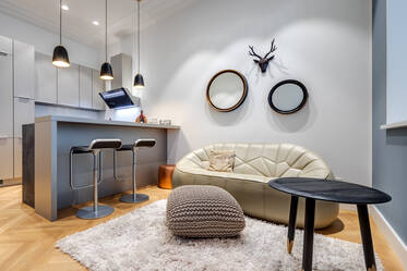 Özel bir şekilde döşenmiş lüks daire kiralık 