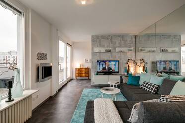 Moderne 2,5-værelses lejlighed med tagterrasse