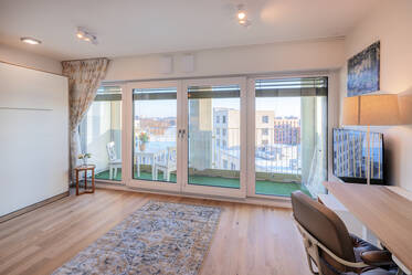 Moderne 1-værelses lejlighed med fantastisk udsigt