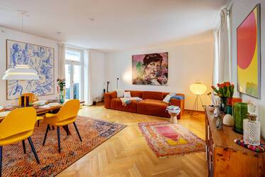 Møbleret Maisonette-lejlighed i Schwabing-West