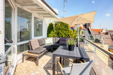Apartamento duplex em Haidhausen com terraço no telhado