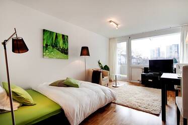 Schöne möblierte Wohnung içinde Lerchenau
