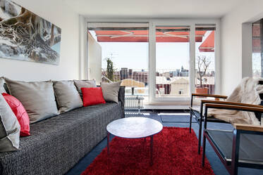 Mitten in Schwabing mit Blick über die Dächer