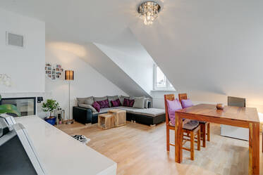 Direkt am Westpark: wunderschöne Wohnung mit uneinsehbarer Südwestdachterasse, offener Kamin  