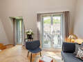Maisonette galéria lakás München Herzogpark 04 Nappali 12527