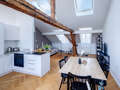 Podkrovní byt München Glockenbachviertel 02 Obývací prostor 12963