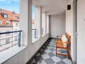 Podstrešno stanovanje München Lehel 01 Loggia 14280