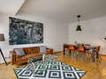 Апартамент с покривна тераса München Maxvorstadt - Museumsviertel 01 Living 2
