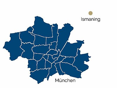 Karte von der Umgebung Ismaning Karte von der Umgebung Ismaning
