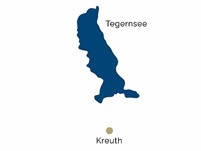 Karte von der Region Tegernsee Karte von der Region Tegernsee