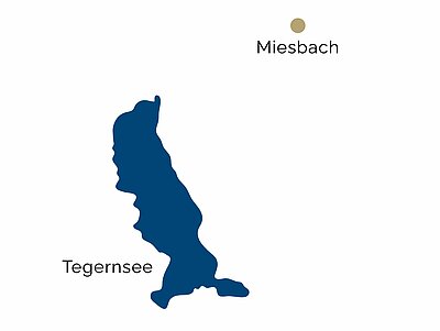 Karte von der Region Tegernsee Karte von der Region Tegernsee