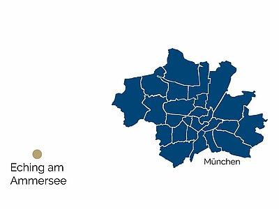 Stadtteil-Karte von Eching am Ammersee Stadtteil-Karte von Eching am Ammersee