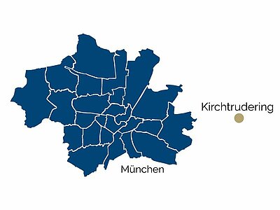 Stadtteil-Karrte von Kirchtrudering und Umgebung Stadtteil-Karrte von Kirchtrudering und Umgebung