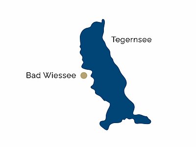 Karte von der Region Tegernsee Karte von der Region Tegernsee