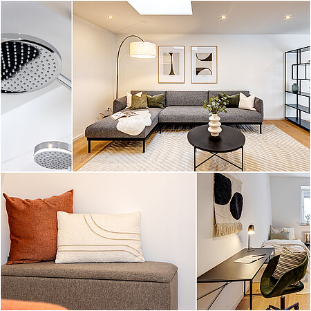 ID 13269: İlk kullanım: Untergiesing'de en üst katta modern daire
