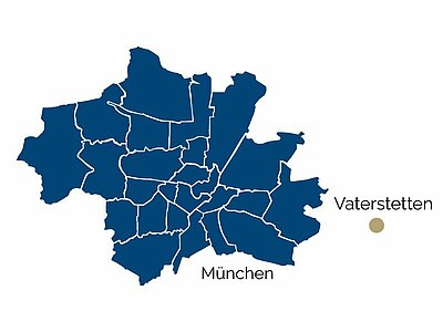 Stadtteil-Karte von Vaterstetten und Umgebung Stadtteil-Karte von Vaterstetten und Umgebung